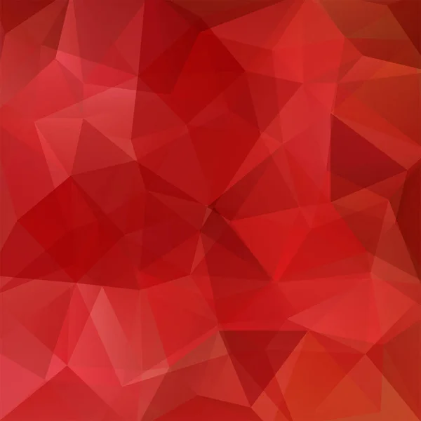 Abstrakter Hintergrund bestehend aus roten Dreiecken. Geometrisches Design für Unternehmenspräsentationen oder Webvorlagen-Banner-Flyer. Vektorillustration — Stockvektor