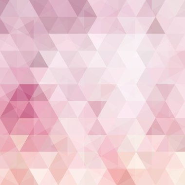 Pastel pembe geometrik şekiller arka plan. Soyut üçgen geometrik arka plan. Mozaik Desen. Vektör Eps 10. Vektör çizim