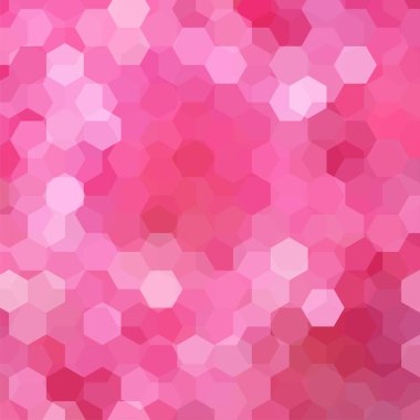 Arka plan pembe altıgenler oluşan. İş sunumları veya web şablonu afiş afiş için geometrik tasarım. Vektör çizim