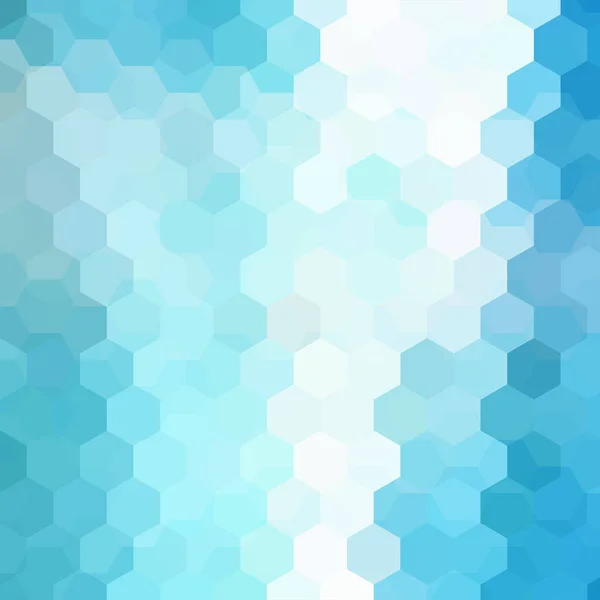 Fondo abstracto compuesto de hexágonos azules y blancos. Diseño geométrico para presentaciones de negocios o volante de banner de plantilla web. Ilustración vectorial — Archivo Imágenes Vectoriales