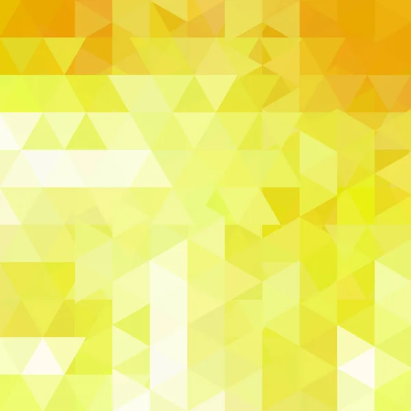 Abstrakter Hintergrund bestehend aus gelben Dreiecken. Geometrisches Design für Unternehmenspräsentationen oder Webvorlagen-Banner-Flyer. Vektorillustration — Stockvektor