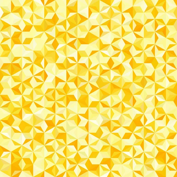 Abstract seamless background consisting of yellow, white triangles. Geometric design for business presentations or web template banner flyer. Vector illustration — Stock Vector