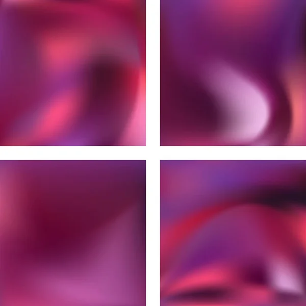 Set con sfondi sfocati astratti rosa. Illustrazione vettoriale. Moderno sfondo geometrico. Modello astratto. — Vettoriale Stock