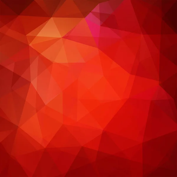 Abstrakter Mosaikhintergrund. Dreieck geometrischer Hintergrund. Designelemente. Vektorillustration. rot, orange Farben. — Stockvektor