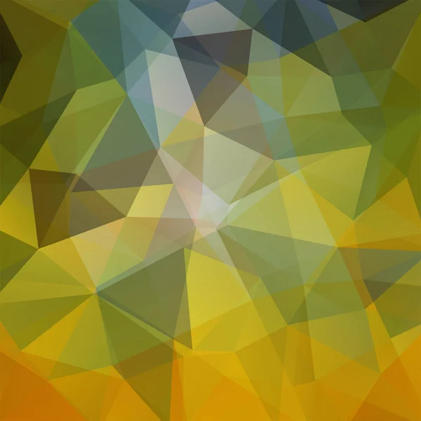 Tło wykonane z żółtych, szarych trójkątów. Kwadratowy skład z geometrycznymi kształtami. W EPS 10 — Wektor stockowy