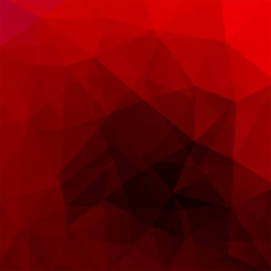 Soyut poligonal vektör arka plan. Kırmızı geometrik vektör çizim. Yaratıcı tasarım şablonu.