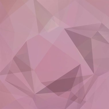 Soyut çokgen vektör arkaplanı. Pastel pembe geometrik vektör çizimi. Yaratıcı tasarım şablonu.