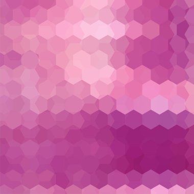 Arka plan pembe altıgenler oluşan. İş sunumları veya web şablonu afiş afiş için geometrik tasarım. Vektör çizim
