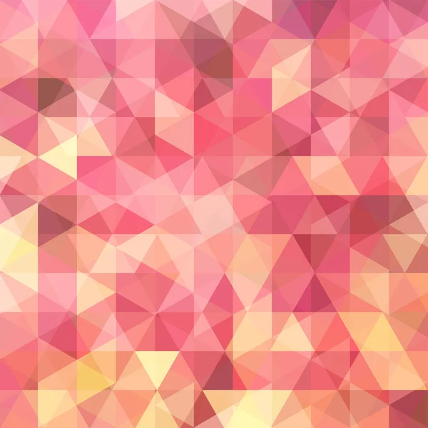 Fundo vetorial abstrato com triângulos. Ilustração vetorial geométrica. Modelo de design criativo. Cor-de-rosa, amarelo, laranja . — Vetor de Stock