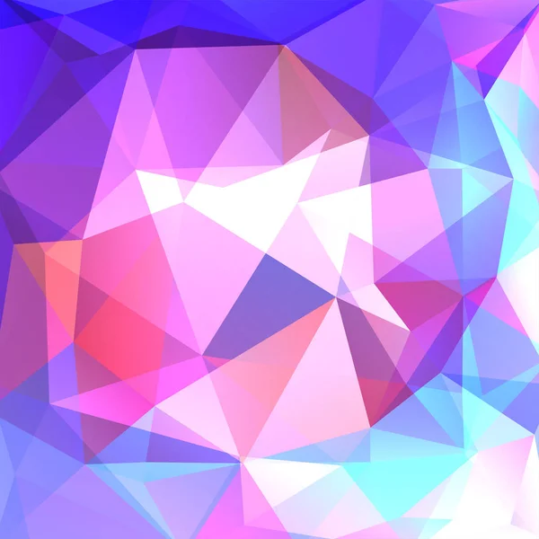 Abstrakter Hintergrund, bestehend aus rosa, lila, blauen, weißen Dreiecken. geometrisches Design für Unternehmenspräsentationen oder Webvorlagen-Banner-Flyer. Vektorillustration — Stockvektor