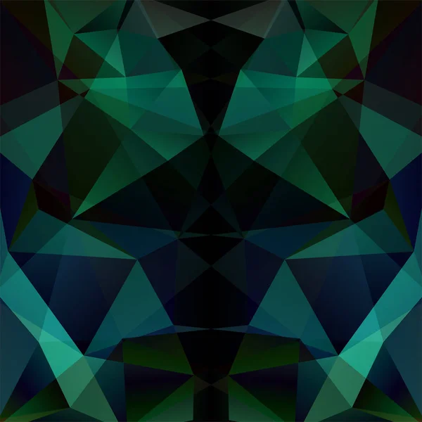 Fundo vetor poligonal abstrato. Ilustração vetorial geométrica. Modelo de design criativo. Verde, azul, cores pretas . — Vetor de Stock