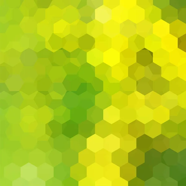 Háttér sárga, zöld geometriai formák. Mozaik minta. EPS 10-es vektor. Vektorillusztráció — Stock Vector
