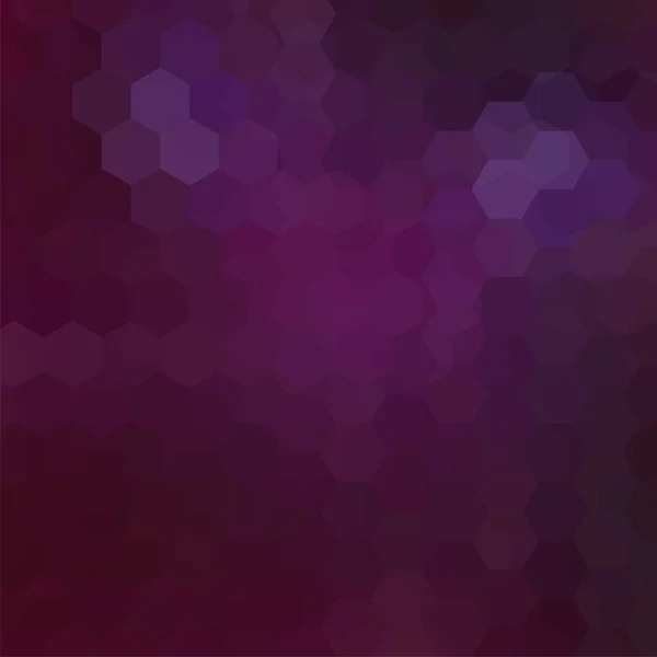 抽象的な背景紫六角形から成る。ビジネス プレゼンテーションや web テンプレート バナー チラシの幾何学的なデザイン。ベクトル図 — ストックベクタ