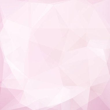 Arka plan pastel pembe, beyaz üçgen yaptı. Geometrik şekiller ile kare kompozisyon. EPS 10