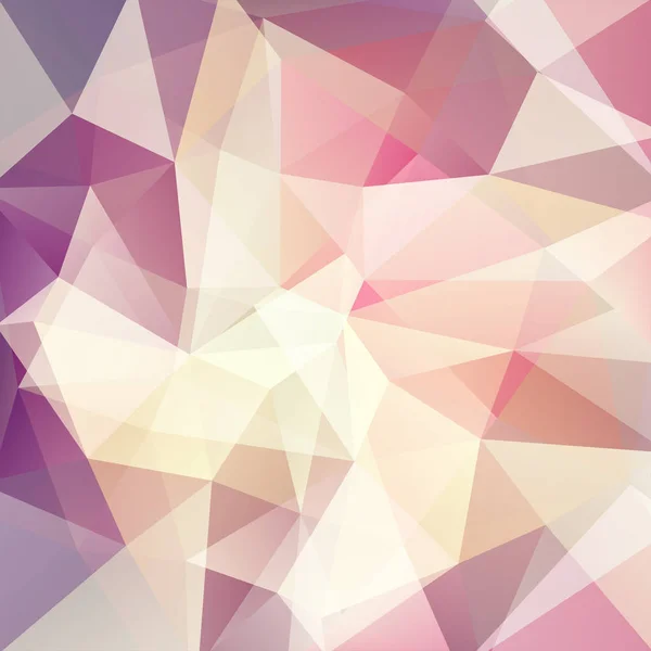 ベージュ、紫の幾何学的形状の背景。モザイク パターン。ベクトルエプス10.ベクトルイラスト — ストックベクタ