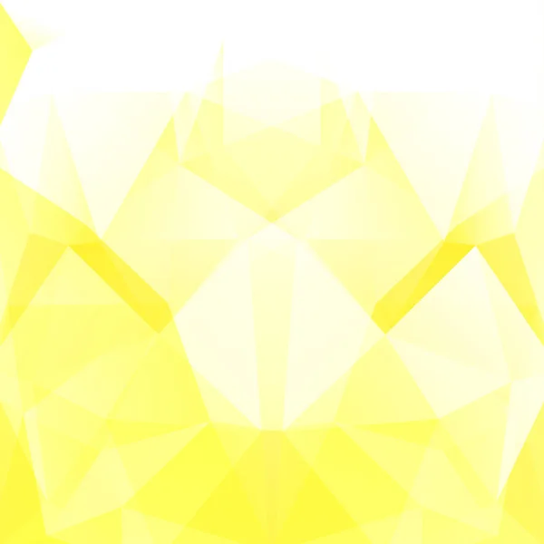 Sfondo fatto di triangoli gialli, bianchi. Composizione quadrata con forme geometriche. Eps 10 — Vettoriale Stock