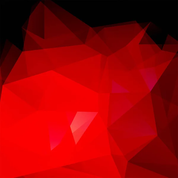 Sfondo astratto costituito da triangoli rossi e neri. Design geometrico per presentazioni aziendali o volantino banner modello web. Illustrazione vettoriale — Vettoriale Stock