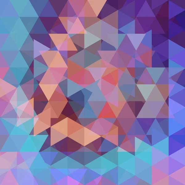 Abstrakter Vektorhintergrund mit rosa, blauen, orangen Dreiecken. bunte geometrische Vektorillustration. Kreative Design-Vorlage. — Stockvektor