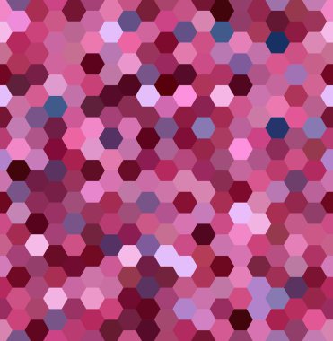 Arka plan pembe altıgenler yaptı. Sorunsuz arka plan. Geometrik şekiller ile kare kompozisyon