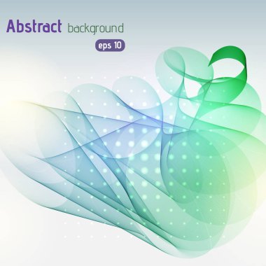 Soyut şablon vektör arkaplanı. Vektör çizimi. Yeşil, mavi renkler.