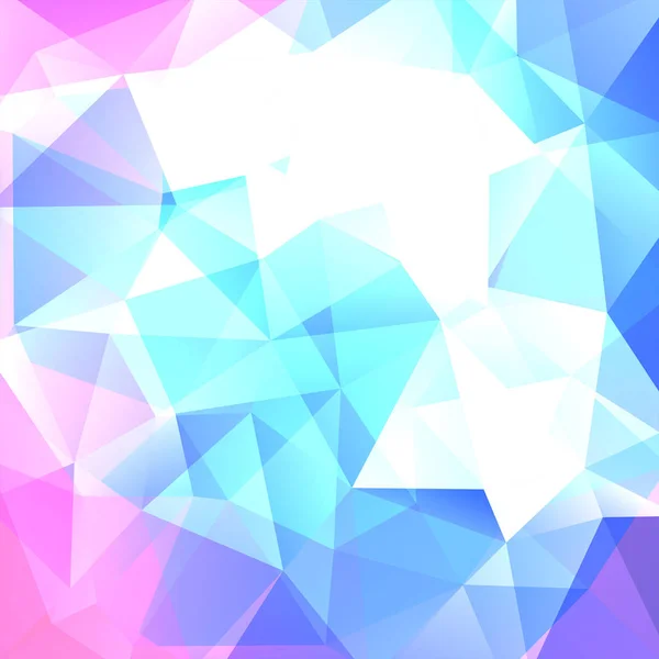 Abstraktní pozadí skládající se z modré, růžové, bílé trojúhelníky. Geometrický design pro obchodní prezentace nebo webové šablony banner leták. Vektorové ilustrace — Stockový vektor