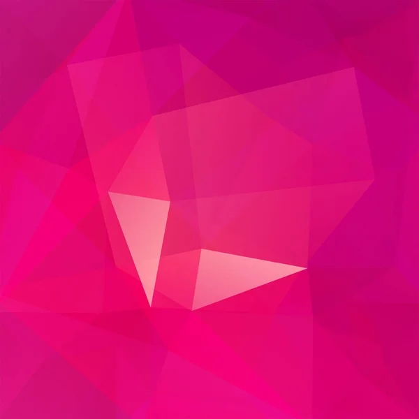 Sfondo astratto costituito da triangoli rosa. Design geometrico per presentazioni aziendali o volantino banner modello web. Illustrazione vettoriale — Vettoriale Stock