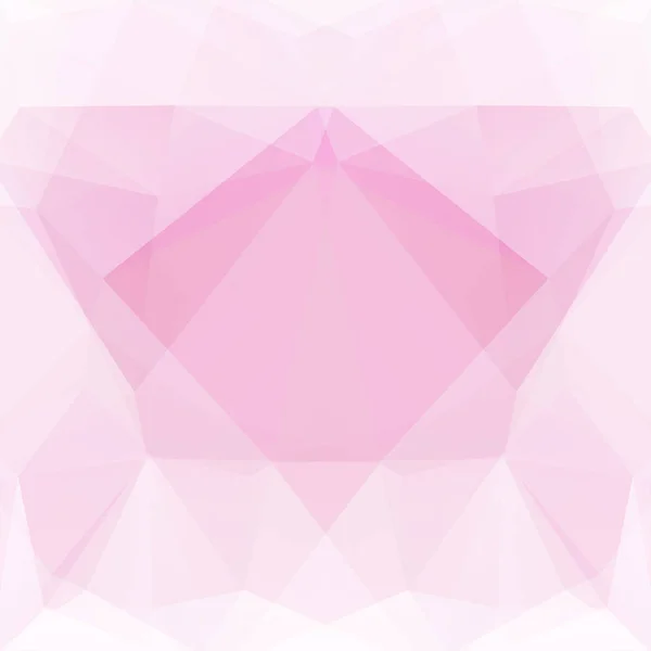 Fundo abstrato composto por triângulos pastel rosa, branco. Design geométrico para apresentações de negócios ou panfleto de banner de modelo web. Ilustração vetorial — Vetor de Stock