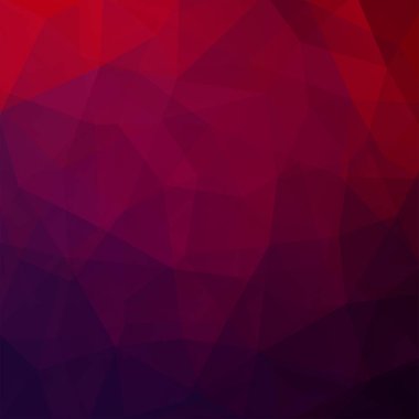 Mor üçgenlerden oluşan soyut bir arka plan. İş sunumları veya web şablonu afişi için geometrik tasarım. Vektör illüstrasyonu