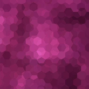 Pembe, mor geometrik şekillerin arka planı. Mozaik model. Vektör EPS 10. Vektör illüstrasyonu