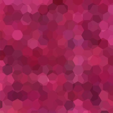 Soyut altıgen vektör arkaplanı. Pembe geometrik vektör çizimi. Yaratıcı tasarım şablonu.