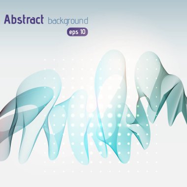 Işık arkaplanındaki soyut çizgiler. Vektör çizimi. Mavi çizgili teknoloji arka planı.
