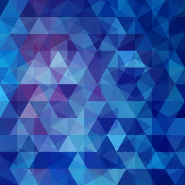 Pozadí Modrých Trojúhelníků Čtvercová Kompozice Geometrickými Tvary Eps — Stockový vektor