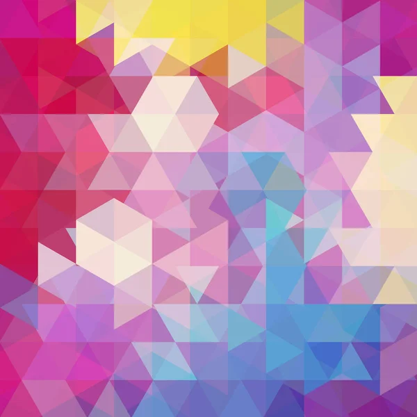 Abstrakter Geometrischer Hintergrund Gelb Rosa Blaue Farben Vektorillustration — Stockvektor