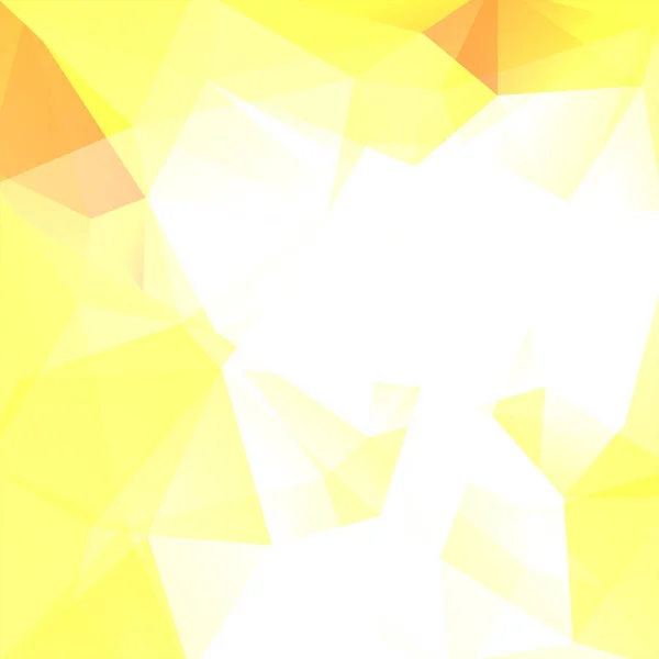 Abstraktes Mosaik Dreieck Geometrischer Hintergrund Designelemente Vektorillustration Gelbe Weiße Farben — Stockvektor