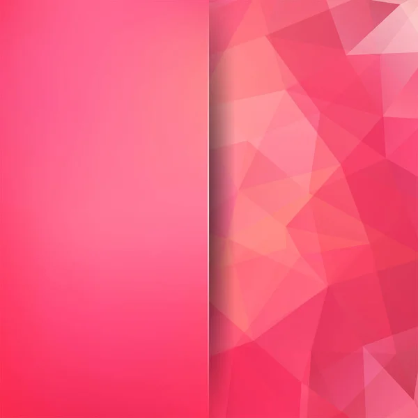 Geometrisches Muster Polygon Dreiecke Vektorhintergrund Rosa Orangen Tönen Hintergrund Mit — Stockvektor