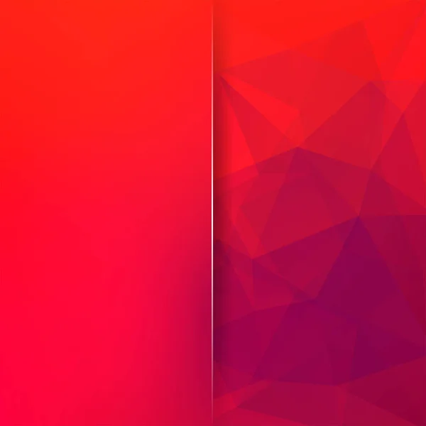 Modèle Géométrique Fond Vectoriel Triangles Polygones Rouge Tons Violets Fond — Image vectorielle