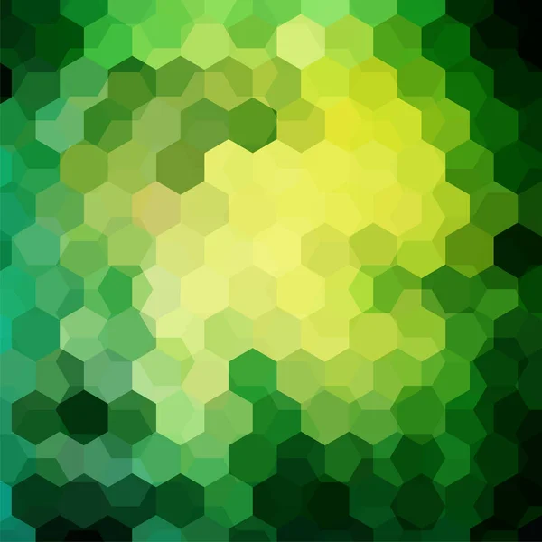 Achtergrond Van Gele Groene Geometrische Vormen Mozaïekpatroon Vector Eps Vectorillustratie — Stockvector