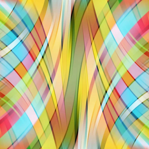 Abstrakter Hintergrund Mit Glatten Linien Farbwellen Muster Kunst Technologie Tapete — Stockvektor