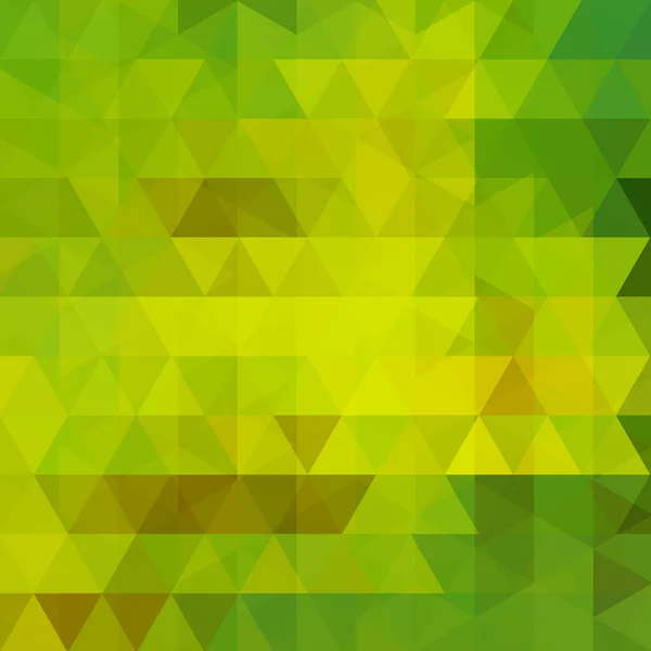 Patrón Geométrico Triángulos Vector Fondo Tonos Verdes Patrón Ilustración — Vector de stock