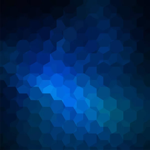Fond Abstrait Composé Hexagones Bleu Foncé Conception Géométrique Pour Les — Image vectorielle