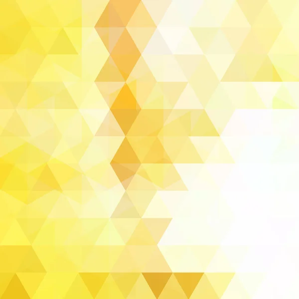 Fondo Hecho Triángulos Amarillos Blancos Composición Cuadrada Con Formas Geométricas — Archivo Imágenes Vectoriales