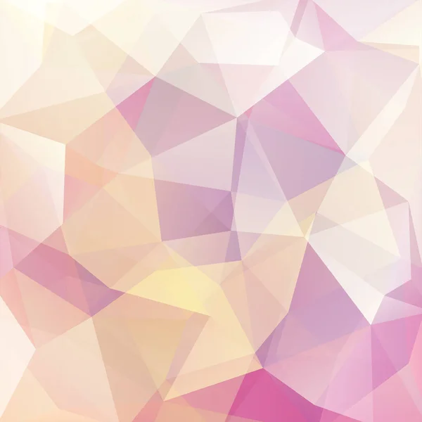 抽象多角形ベクトル背景 幾何学的ベクトル図 創造的なデザインテンプレート パステルイエロー ピンク — ストックベクタ