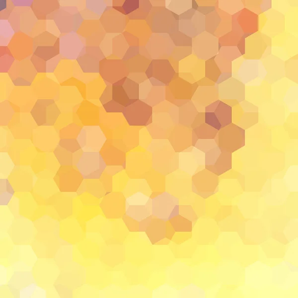 Abstrakter Hintergrund Bestehend Aus Gelben Beigen Sechsecken Geometrisches Design Für — Stockvektor