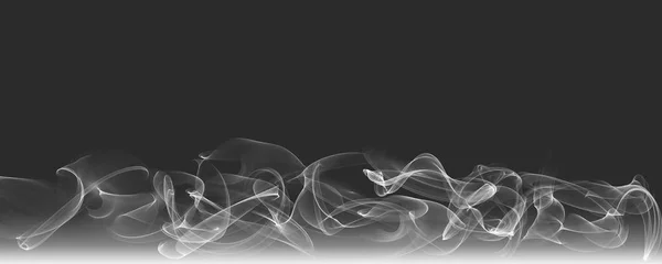 Abstract Wave Smoky Effect Curve Black White Background — Stock Photo, Image