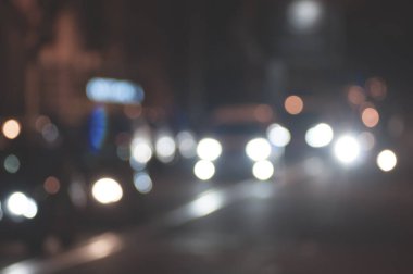 Gece soyut defocused sokak ışıkları