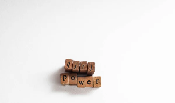 Girl power words — Stock Photo, Image