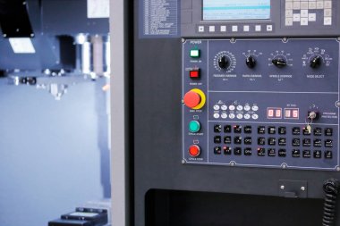 CNC dikey Freze makinesinin kontrol paneli