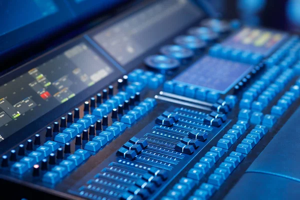 Professional lighting mixer panel — Stock Photo, Image