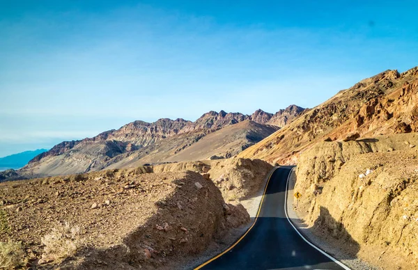 A long way down the road of Death Valley National Park