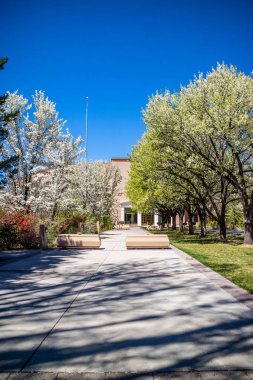 Dışarıda park ve Bahçe büyük mühür devlet New Mexico'da Santa Fe